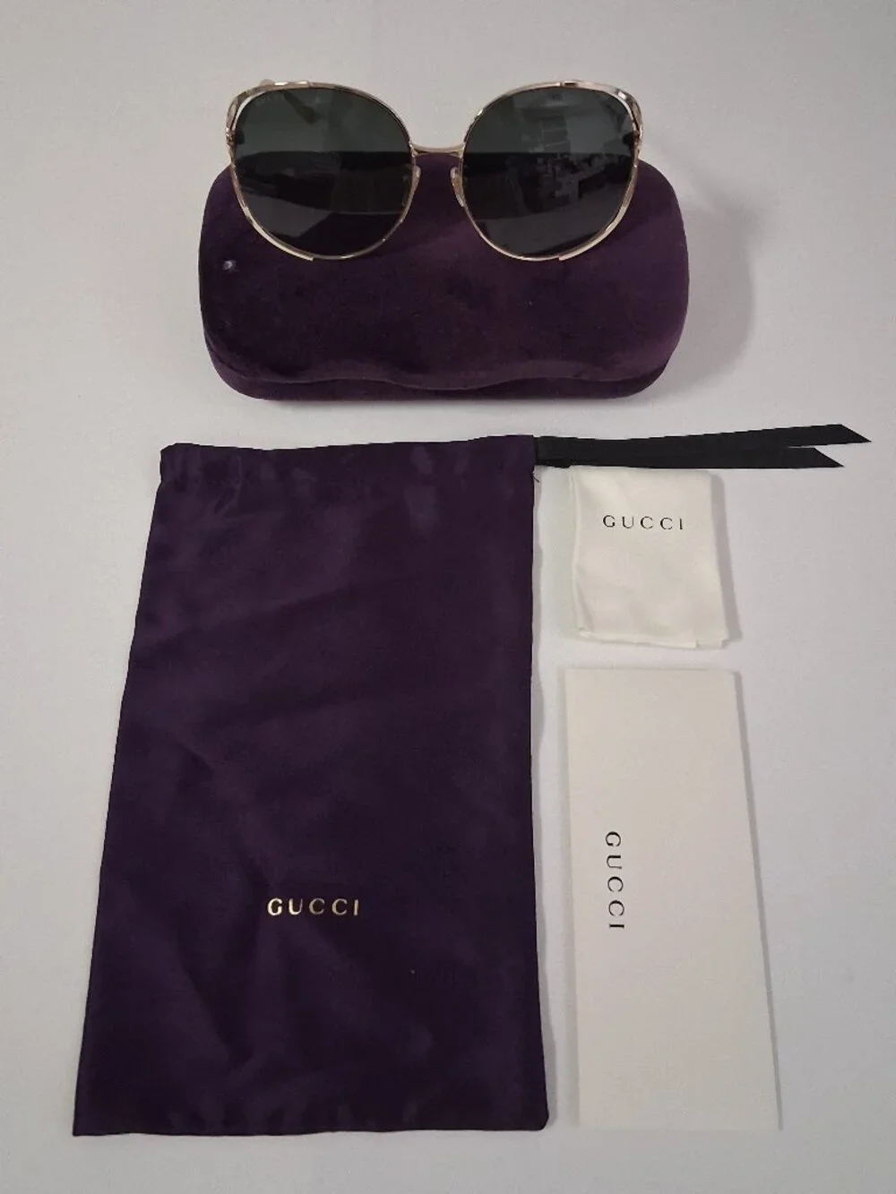 Gucci GG0225S 001 Sunglasses – Black | 63-17-130 | Brand New